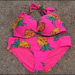 Aerie Pushup Swimsuit Top Size: 36D Bottom Size: L